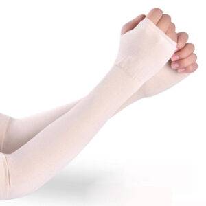 Cooling Tone Up Sleeves Health & Fitness Color: Beige Size: One Size 